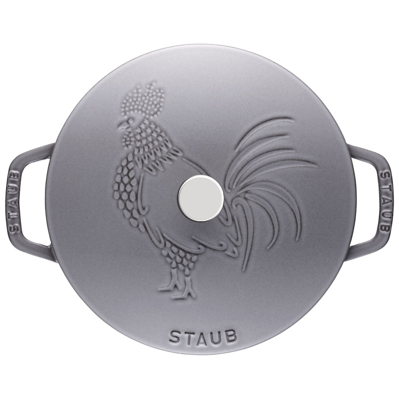 STAUB La Cocotte 3.6 L Cast Iron Round French Oven, Graphite-Grey