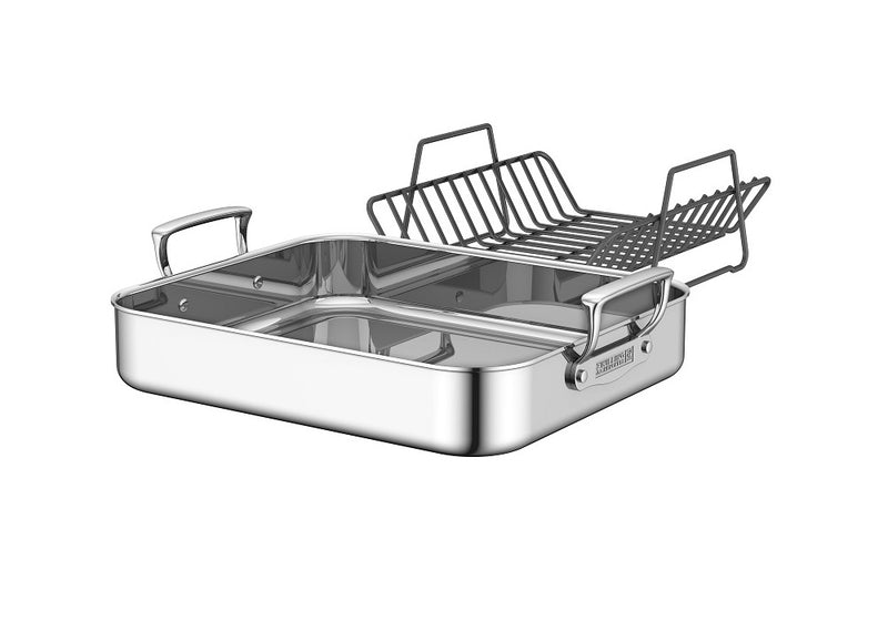 Zwilling PLUS Roasting Pan with Rack 16" x 13.75"x 3"