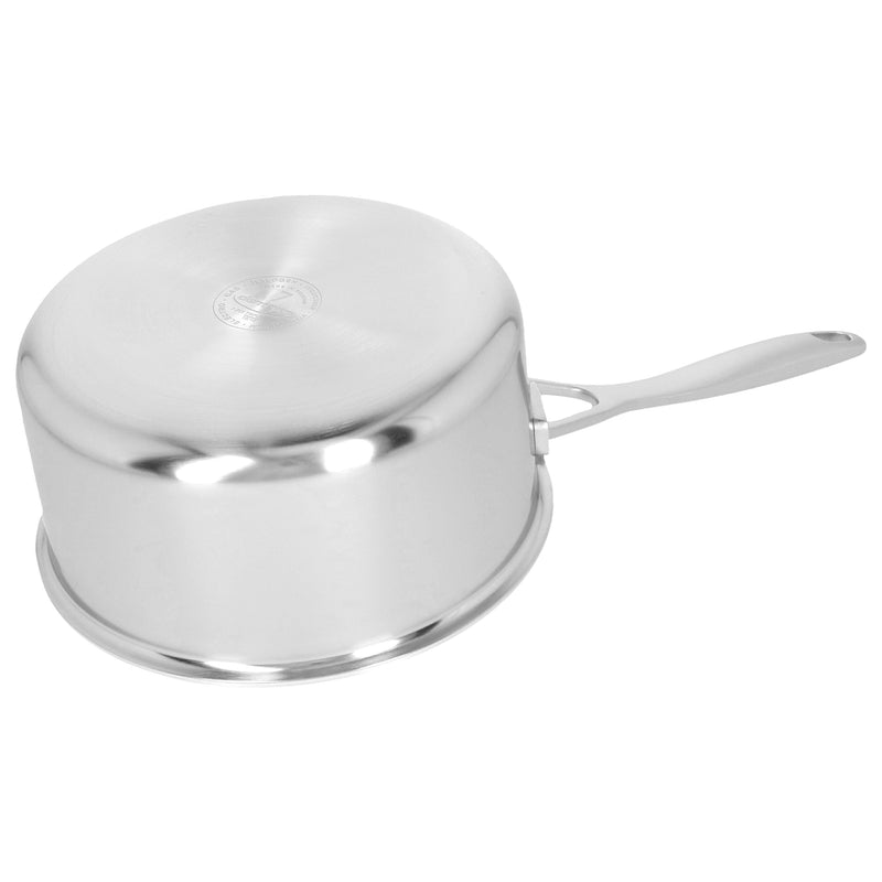 DEMEYERE Industry 5 2.2 L 18/10 Stainless Steel Round Sauce Pan With Lid, Silver