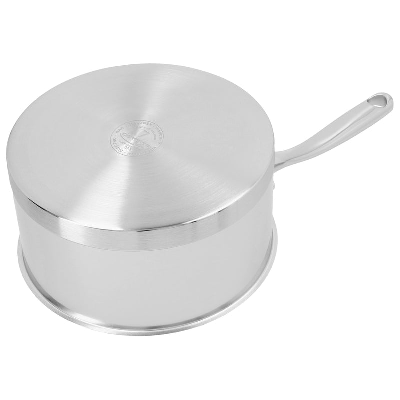 DEMEYERE Atlantis 7 2.2 L 18/10 Stainless Steel Round Sauce Pan With Lid, Silver