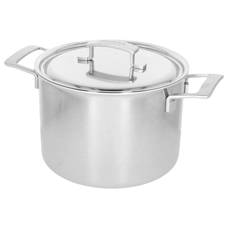 DEMEYERE Industry 5 8 L 18/10 Stainless Steel Stock Pot With Lid