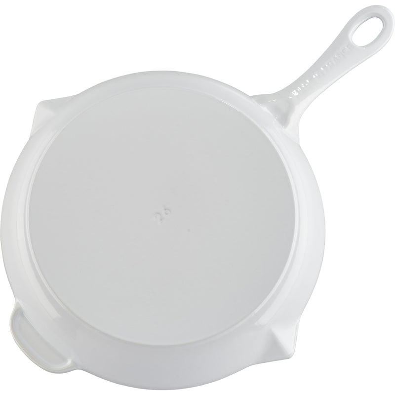 STAUB Pans 26 Cm/10 Inch Cast Iron Frying Pan, Pure-White (Visual Imperfections - B STOCK)