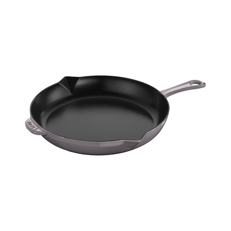 STAUB Pans 30 Cm / 12 Inch Cast Iron Frying Pan, Graphite-Grey