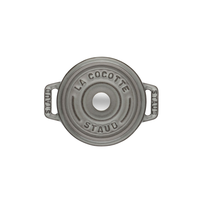STAUB La Cocotte 250 Ml Cast Iron Round Mini Cocotte, Graphite-Grey