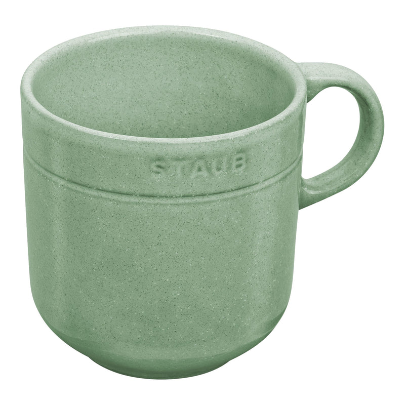STAUB Dining Line Ceramic Mug, Sage