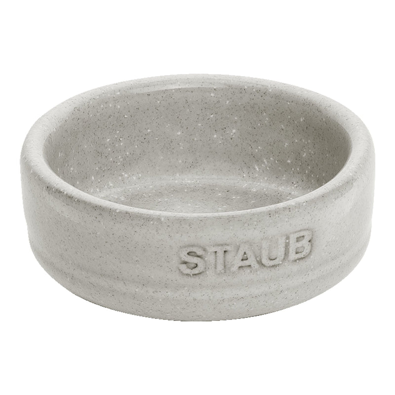 STAUB Dining Line 4 Piece Ceramic Condiment Bowl Set, White Truffle
