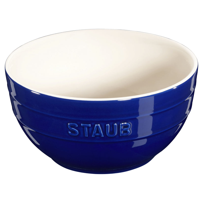 STAUB Ceramique 17 Cm Ceramic Round Bowl, Dark-Blue