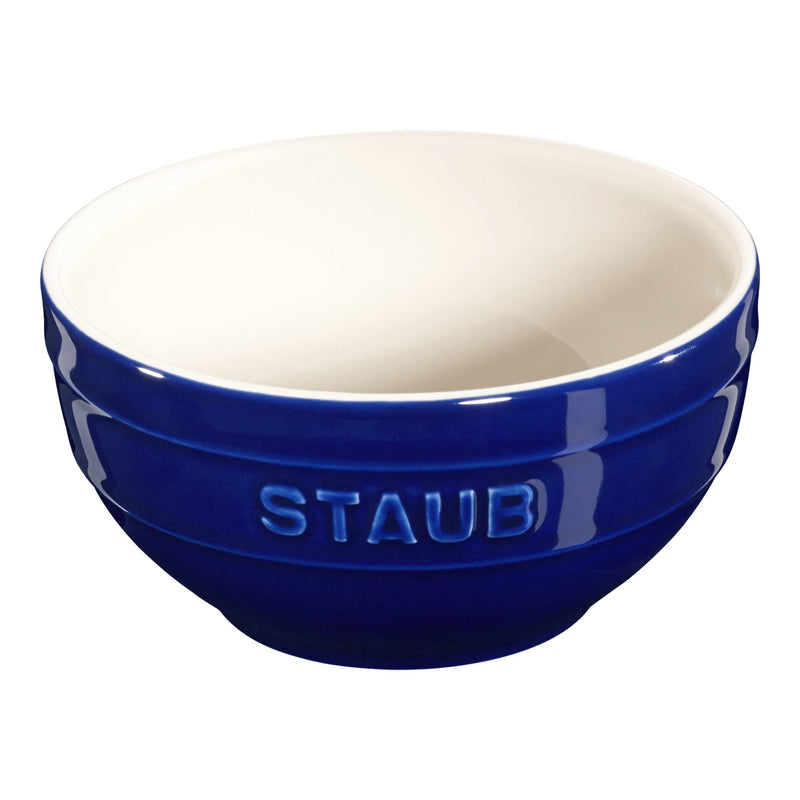 STAUB Ceramique 12 Cm Ceramic Round Bowl, Dark-Blue