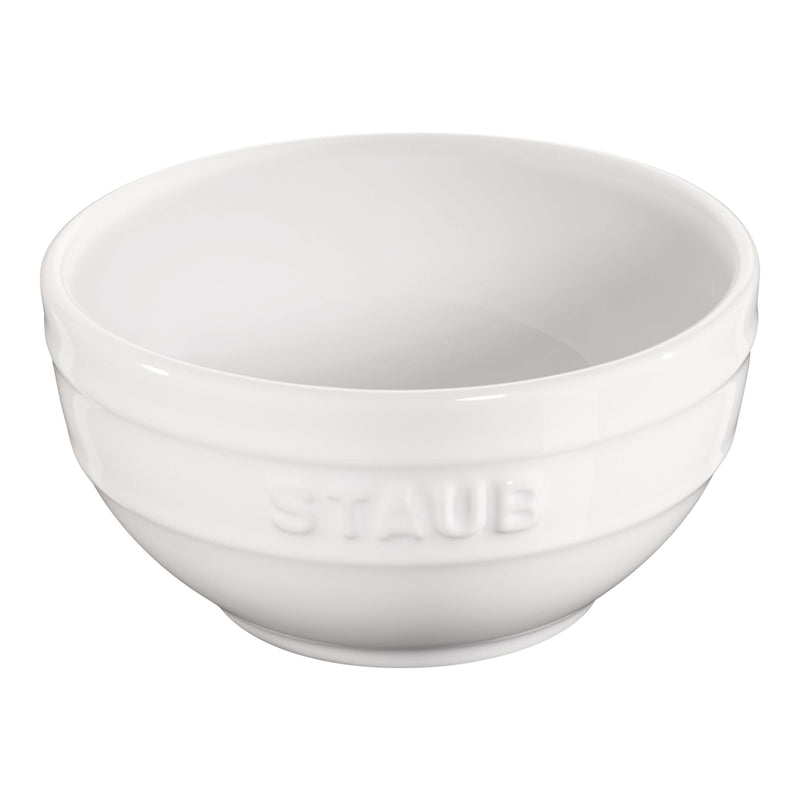 STAUB Ceramique 12 Cm Ceramic Round Bowl, Pure-White