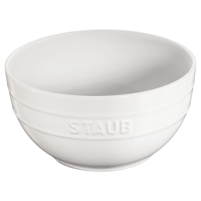 STAUB Ceramique 17 Cm Ceramic Round Bowl, Pure-White