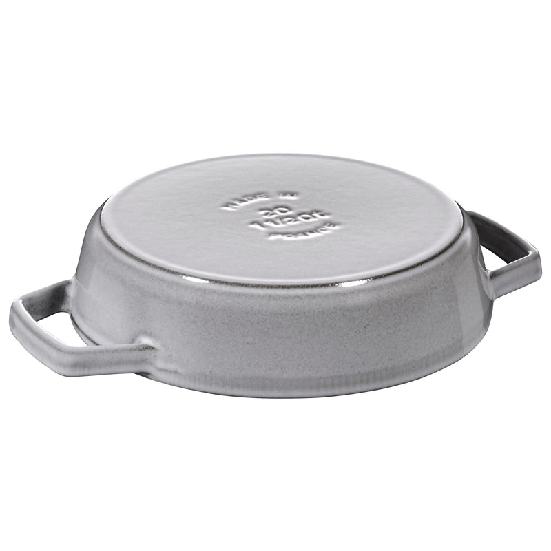 STAUB Pans 20 Cm / 8 Inch Cast Iron Frying Pan With 2 Handles, Graphite-Grey