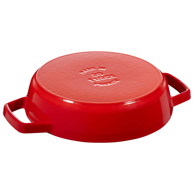 STAUB Pans 20 Cm / 8 Inch Cast Iron Frying Pan With 2 Handles, Cherry