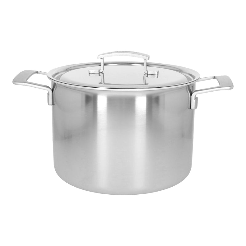 DEMEYERE Industry 5 8 L 18/10 Stainless Steel Stock Pot With Lid