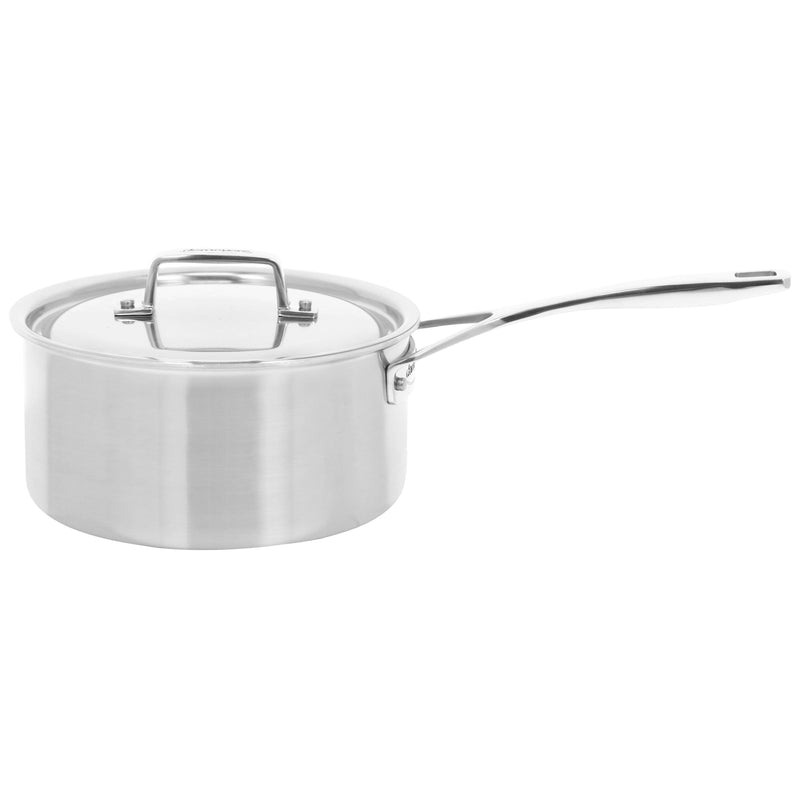 DEMEYERE Essential 5 1.4 L 18/10 Stainless Steel Round Sauce Pan, Silver