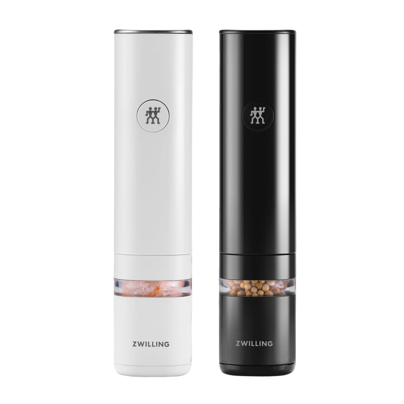ZWILLING Enfinigy Electric Salt and Pepper Mill Set, Rechargeable, 2 Piece