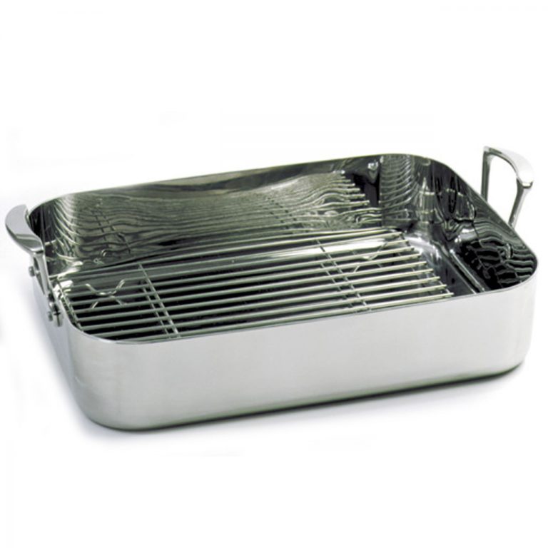 Stainless Steel Roaster for Induction 16" x 12"
