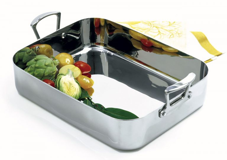 Stainless Steel Roaster for Induction 16" x 12"