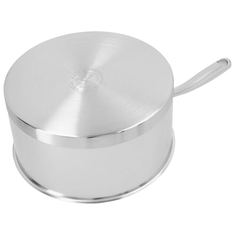 Demeyere Atlantis 7 3 L 18/10 Stainless Steel Round Sauce Pan with Lid, Silver