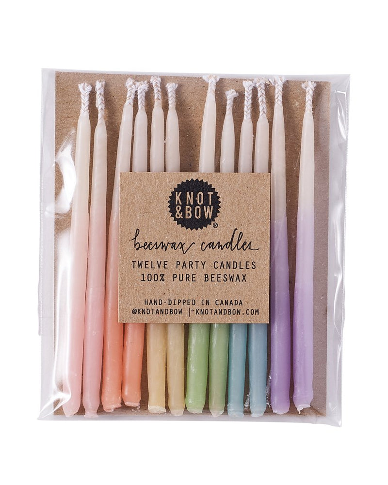 Beeswax Ombre Birthday Candles