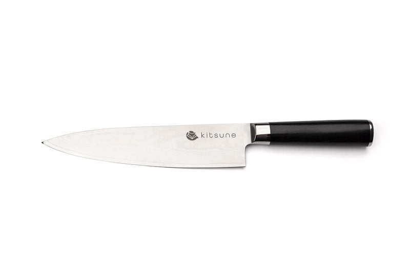 Kitsune Cutlery  8 Inch VG-10 Damascus Kitsune Chef Knife