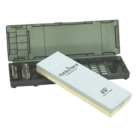 Minosharp Whetstone Combination (1000 Medium/8000 Super Fine) Kit