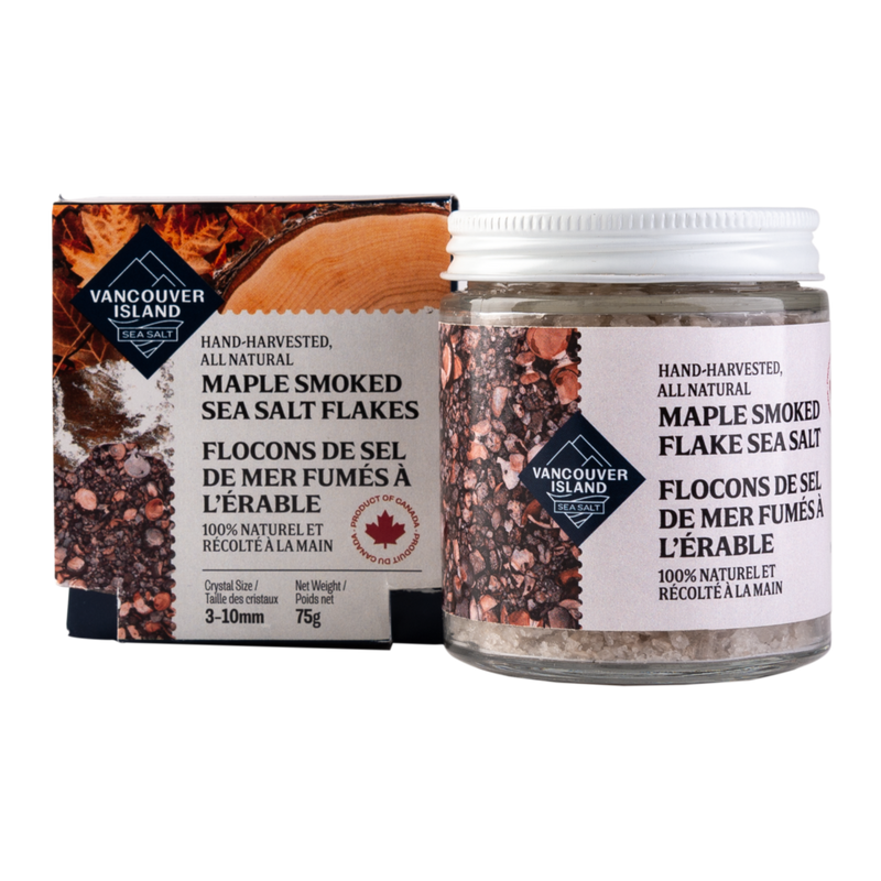 Vancouver Island Salt Co Maple Smoked Sea Salt Flakes (75g jar)
