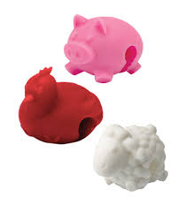 Silicone Lid Lifters Set/3 Farm Animals Tovolo